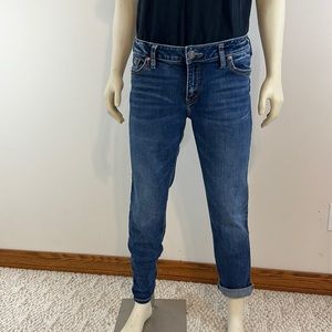 Silver Womens Suki Skinny Mid Rise Size 34 Jeans